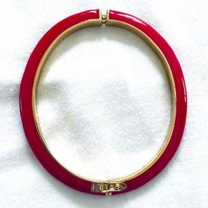 SOLD // Vineyard Vines Red & Gold Clasp Bracelet